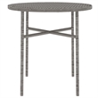 Afuera Living PE Rattan Medium Durable Garden Dining Set in Gray