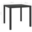 Afuera Living PE Rattan Medium Durable Garden Dining Set in Gray
