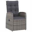 Afuera Living Outdoor 7 Piece Dining Set in Gray Poly Rattan