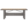 Afuera Living Outdoor 7 Piece Dining Set in Gray Poly Rattan