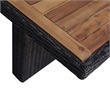 Afuera Living Outdoor Dining Set in Black Poly Rattan Large Durable