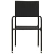 Afuera Living PE Rattan Large Ergonomic Outdoor Dining Set in Black