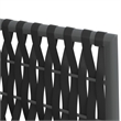 Afuera Living Poly Rattan Medium Durable Garden Dining Set in Black