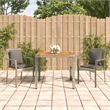 Afuera Living Contemporary Synthetic Poly Rattan Garden Dining Set in Gray