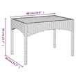 Afuera Living Contemporary Synthetic Poly Rattan Garden Dining Set in Gray