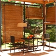 Afuera Living Contemporary Synthetic Poly Rattan Dining Set in Black/Brown