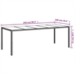 Afuera Living Contemporary Poly Rattan Garden Dining Set in Gray