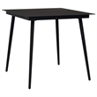 Afuera Living Contemporary Synthetic Poly Rattan Dining Set in Black
