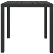 Afuera Living Contemporary Synthetic Poly Rattan Dining Set in Black/Cream White