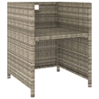 Afuera Living Contemporary Synthetic Poly Rattan Patio Dining Set in Beige/Cream