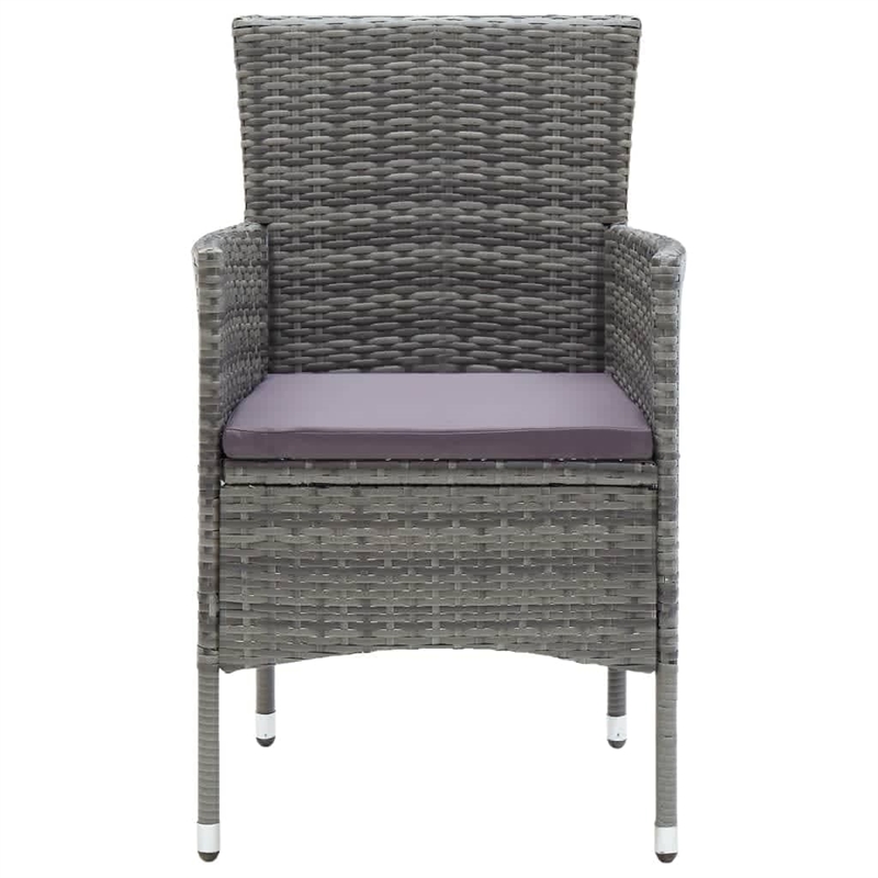 Afuera Living Gray Poly Rattan Medium Light Weight Dining Set
