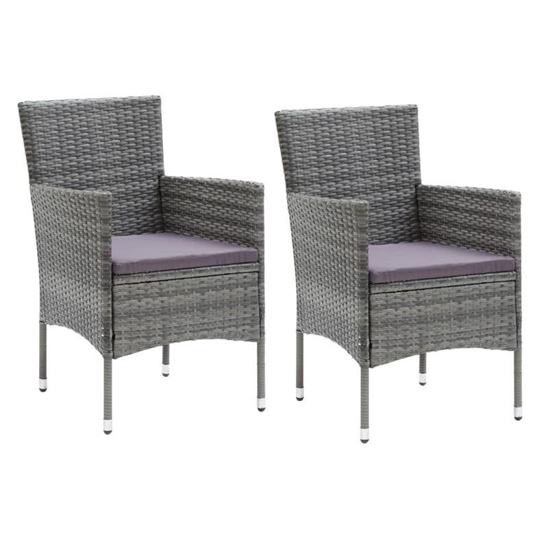 Afuera Living Gray Poly Rattan Medium Light Weight Dining Set