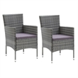 Afuera Living Gray Poly Rattan Medium Light Weight Dining Set
