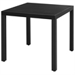 Afuera Living PVC Rattan/Steel/Aluminum Lightweight Dining Set in Black