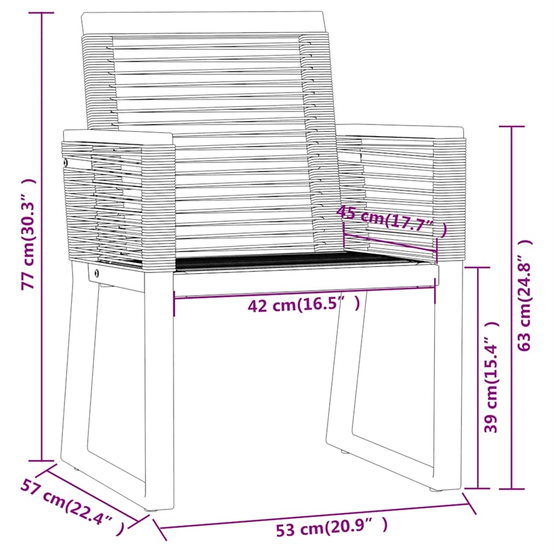 Afuera Living Medium Powder-Coated Steel Dining Set in Black