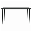 Afuera Living Medium Powder-Coated Steel Dining Set in Black
