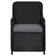 Afuera Living Black PE Rattan Large Durable Garden Dining Set