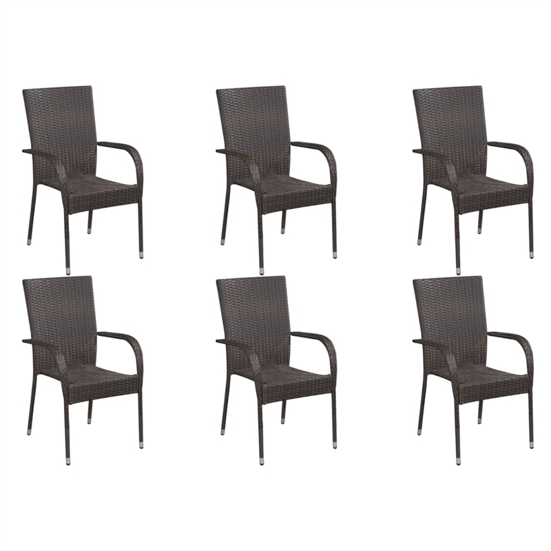 Afuera Living Solid Acacia Wood/PE Rattan Dining Set in Brown