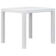 Afuera Living Contemporary Outdoor Dining Set White Plastic Medium