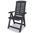 Afuera Living Anthracite Plastic Standard Foldable Outdoor Dining Set