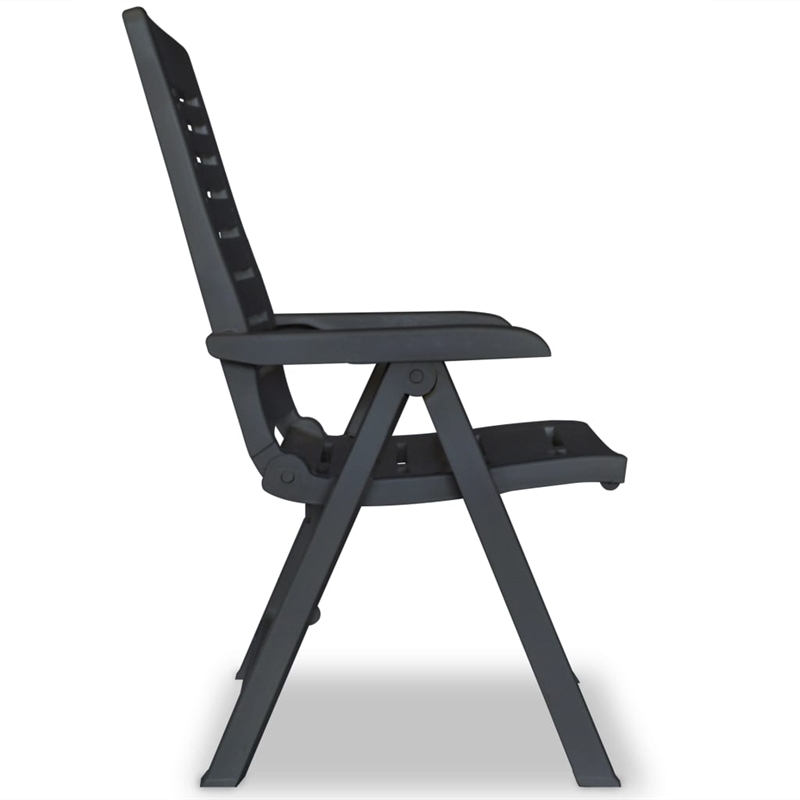 Afuera Living Anthracite Plastic Standard Foldable Outdoor Dining Set