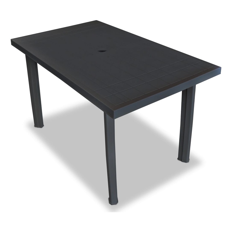 Afuera Living Anthracite Plastic Standard Foldable Outdoor Dining Set