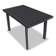 Afuera Living Anthracite Plastic Standard Foldable Outdoor Dining Set