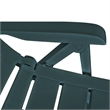 Afuera Living Green Durable Plastic Standard Foldable Outdoor Dining Set