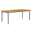 Afuera Living Contemporary PE Rattan Large Stackable Dining Set in Brown