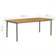 Afuera Living Contemporary PE Rattan Large Stackable Dining Set in Brown
