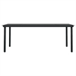 Afuera Living Contemporary PE Rattan Ergonomic Garden Dining Set in Gray