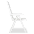 Afuera Living Contemporary White Plastic Foldable Outdoor Dining Set