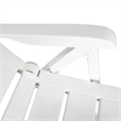 Afuera Living Contemporary White Plastic Foldable Outdoor Dining Set