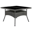 Afuera Living Synthetic Poly Rattan 9 Piece Dining Set in Gray/Brown