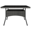 Afuera Living Synthetic Poly Rattan 9 Piece Dining Set in Gray/Brown