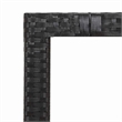Afuera Living Contemporary Synthetic Poly Rattan Garden Dining Set in Black