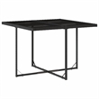 Afuera Living Contemporary 9 Piece Poly Rattan Patio Dining Set in Black