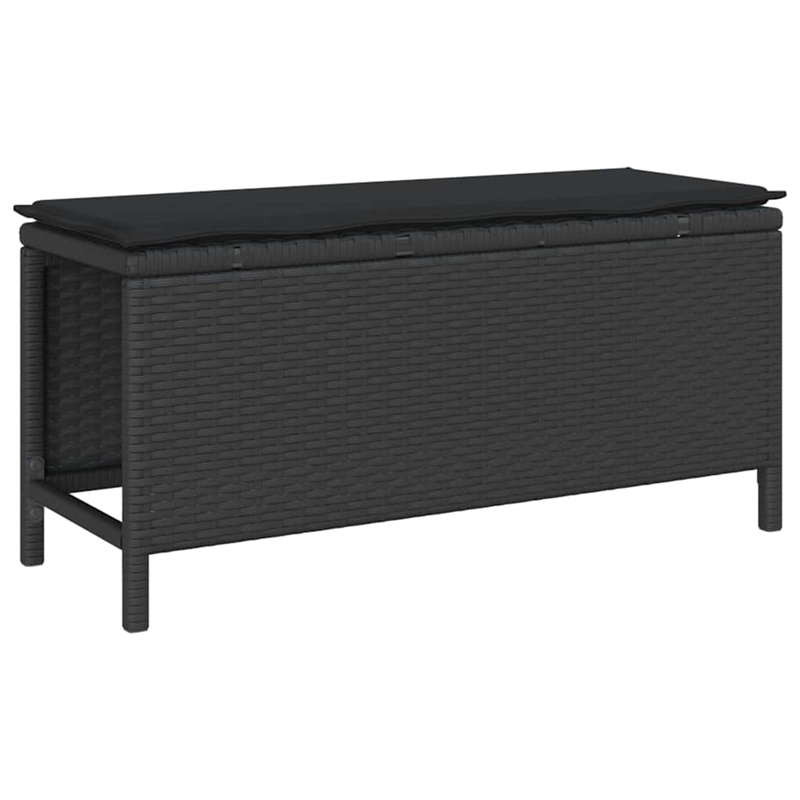 Afuera Living Contemporary Poly Rattan Garden Dining Set in Black