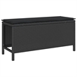 Afuera Living Contemporary Poly Rattan Garden Dining Set in Black
