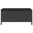 Afuera Living Contemporary Poly Rattan Garden Dining Set in Black