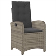 Afuera Living 5 Piece Poly Rattan Garden Dining Set with Cushions in Gray