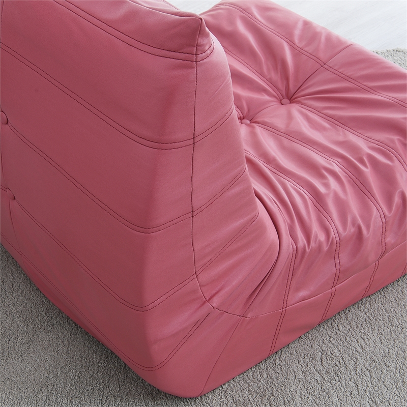 Afuera Living Contemporary Full Foam Filled Frameless Sofa Chair in Red