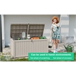 Afuera Living 180-Gallon Light Coffee Outdoor Waterproof Storage Box