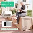 Afuera Living 180-Gallon Light Coffee Outdoor Waterproof Storage Box