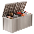Afuera Living 180-Gallon Light Coffee Outdoor Waterproof Storage Box