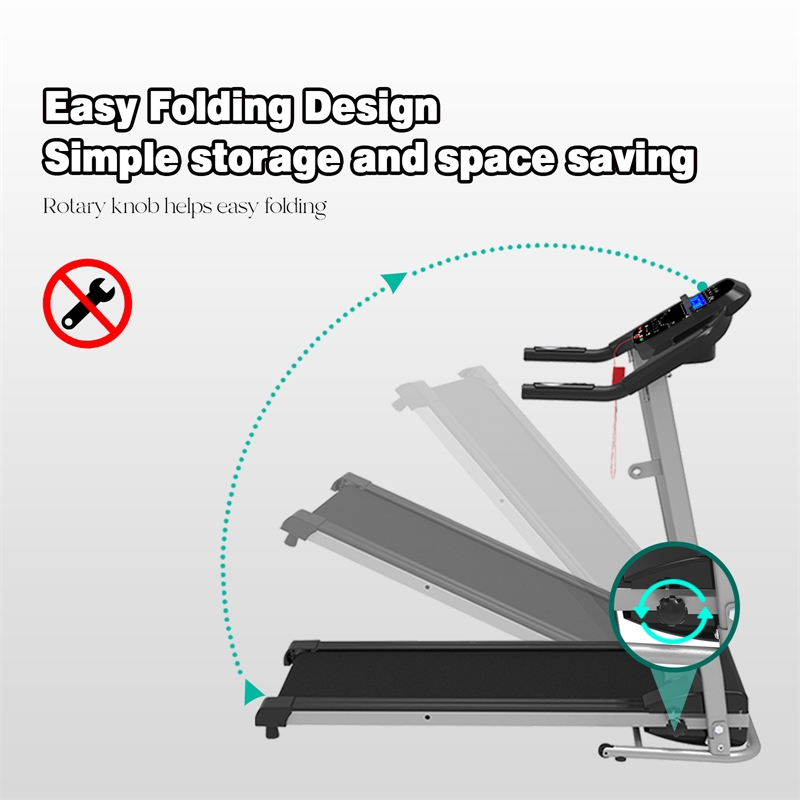 Afuera Living Folding Electric Treadmill with 40