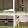 Afuera Living 160-Gallon Brown Outdoor Waterproof Storage Box with Lock