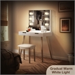 Afuera Living Solid Wood Vanity Table with LED Mirror & USB & Socket 32x30