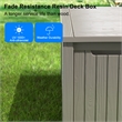 Afuera Living 150-Gallon Light Coffee PP Outdoor Storage Box with Lock