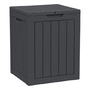 Afuera Living 28-Gallon Weatherproof Resin Outdoor Storage Box 18x17x23 Inches